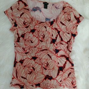 🎀Ann Taylor Orange Floral Top